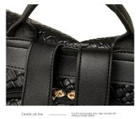 Mochilas de patrón tejidas de cuero suave para bolsos de moda para mujeres y mochilas de gran capacidad para mujeres - details 37