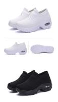 Zapatillas de deporte informales para mujer, cómodas zapatillas de correr de malla con cojín transpirable, zapatillas negras para mujer, zapatos de estudiante 2025 - details 3