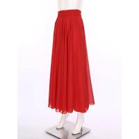 Faldas largas transparentes para mujer, faldas latino Tango salón baile Flamenco lírico, falda dobladillo ancho cintura alta de - details 16