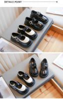 Zapatos versátiles de cuero para niñas, moda coreana para niños, uniforme negro, zapatos escolares con hebilla, otoño y primavera, 2023 - details 1