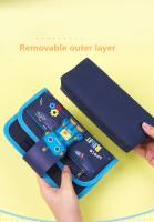 Estuche de Lápices Desmontable de Gran Capacidad Bolsa de Papelería Escolar con Dibujos Animados - details 5
