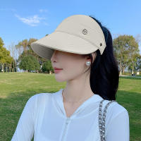 Sombrero de béisbol de cola de caballo de cola de caballo de mujer primavera/otoño sombrero de lengua sombrero de protección solar sombrero de visera de techo vacío sombrero de sol - details 4