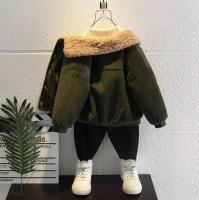 Chaqueta de Piel de Pana para Niños Cálida Abrigo de Invierno Moda infantil de Alta Calidad - details 6