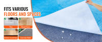 SucceBuy Película protectora para alfombras, protector de tela de fibra de 39 "x 100', corte fácil, rollo protector de alfombrilla para construcción y renovación - details 0