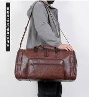 Bolsa de viaje, viaje de viaje de negocios de gran capacidad, mochila de mensajero portátil de hombro, impermeable de cuero. - details 2