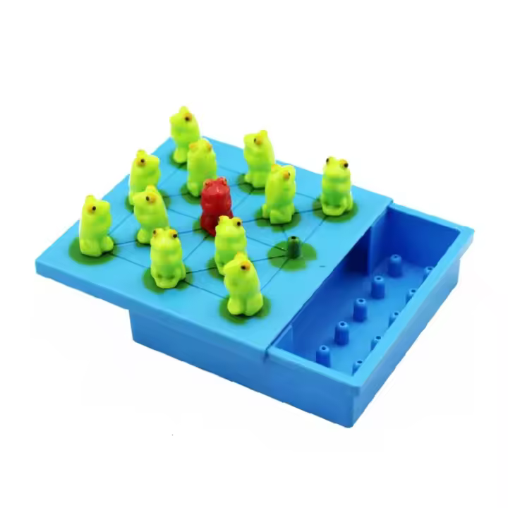 Frog-Juego De Mesa De ajedrez para Niños, juguete Lógico Montessori, Juego De desafío IQ - 1