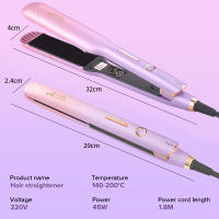Plancha de pelo Ubeator, plancha de pelo 2 en 1 de calentamiento instantáneo de doble voltaje de titanio, rizador de pelo - details 8