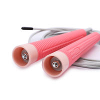 Silicone Handle Jump Rope Fitness PVC Sports Steel Wire Skipping Ropes Crossfit Adjustable Exercise Workout Skipping Equipment - details 3