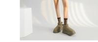 Botas de Nieve de Peluche de Lujo Calzado Plano de Tobillo para Mujer Caliente y Casual con Forro de Piel - details 1