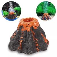 Decoración de Acuario de Volcán de Resina Mini Estatua de Volcán para Decoración de Mascotas - details 8