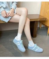 Nuevo verano océano azul suela suave cómodo con cordones de fondo plano estudiante universitario deportes y zapatos de ocio - details 11