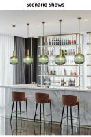 LEFAN-luz colgante LED nórdica para comedor, lámpara de mesa para restaurante, sala de estar, linterna a rayas, 30CM - details 1