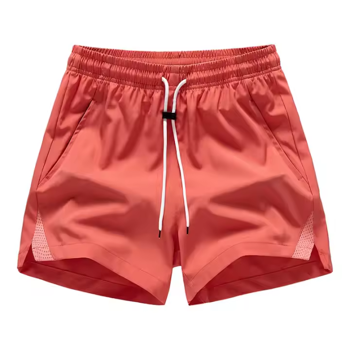 Pantalones cortos de nailon para hombre, pantalones cortos deportivos de secado rápido para entrenar, correr y gimnasio, talla grande - 1