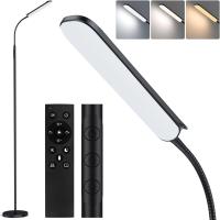 Lámpara de Piso de Alta Brillo de 18W Control Remoto y Táctil Ajuste Lineal de Temperatura de Color y Brillo para Sala de Estar, Dormitorio, Oficina - details 0