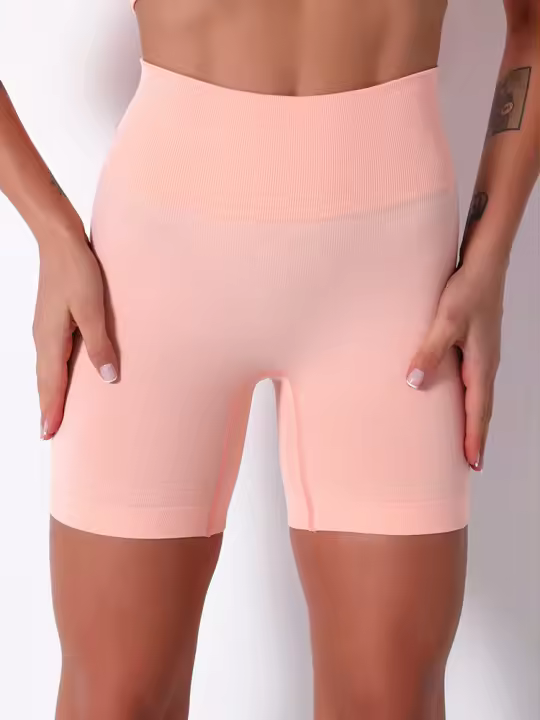 Nessaj pantalones cortos de yoga sin costuras, shorts de verano para gimnasio y fitness - 1