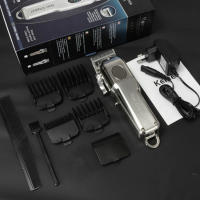 Kemei-cortadora de pelo profesional para hombre, máquina eléctrica inalámbrica, ajustable, de Metal, para barbería, KM-2002 - details 1
