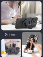 Soporte magnético de doble cara para teléfono celular con cierre de dedo extraíble, plegable y con rotación de 360 grados. - details 7