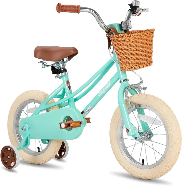 Bicicleta para niñas de 2 a 9 años, Bicicleta para niñas 12/14/16/18 Pulgadas con Cesta y estabilizadores, 20 Pulgadas con Caballete - 1