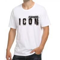 Dsquared2 camiseta con estampado de letras para hombre, camiseta de manga corta de algodón con chorro de tinta, corte ajustado - details 2