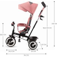 Triciclo Evolutivo, Bicicleta Sin Pedales, Bicicleta Bebe, Plegable, Para Niños, Cinturón, Con Accesorios, Portavasos, Cesta, 9 Meses a 25 kg, Verde - details 20