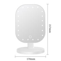Espejo de maquillaje con luz LED, espejo de escritorio multiusos para baño y dormitorio - details 4