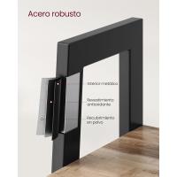 Estantería de 5 Niveles, Librería Industrial, Fácil de Montar, para Salón, Dormitorio, Cocina, Marrón Rústico y Negro LLS45X - details 34