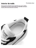 Zapatos blancos combinables de estilo coreano para hombre, zapatillas de deporte informales ligeras con cordones, primavera 2025 - details 5