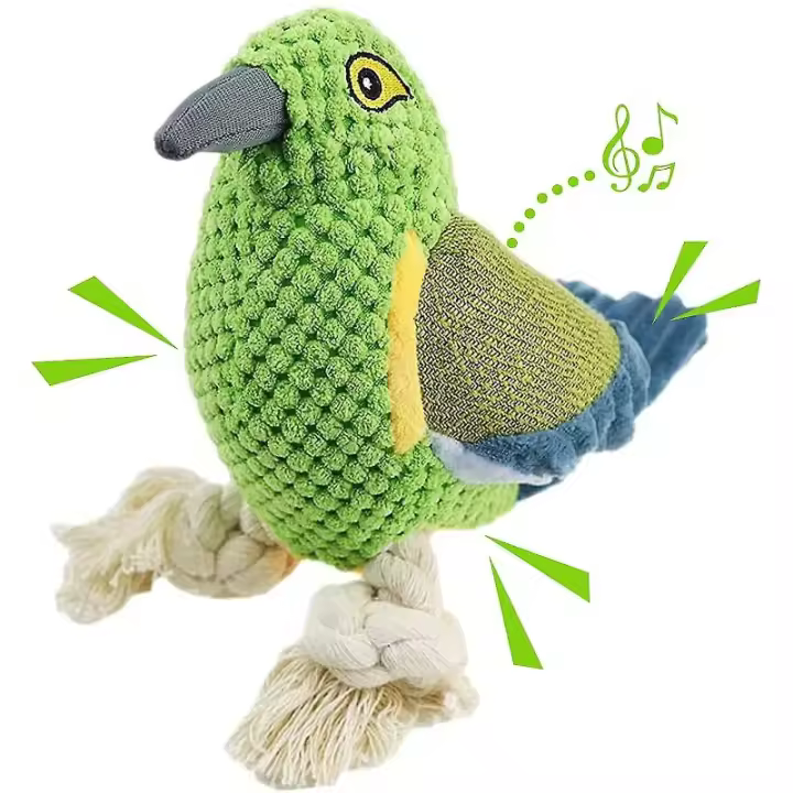 Juguete de peluche para perro, juguete chirriante con sonido, juguetes para masticar, juguetes interactivos para cachorros - 1