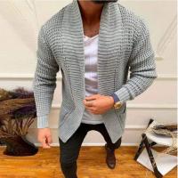 Nuevo abrigo de punto para hombre, cárdigan largo, suéter informal a la moda, chaqueta, gabardina de punto para hombre, ropa de calle de otoño, para hombre - details 2