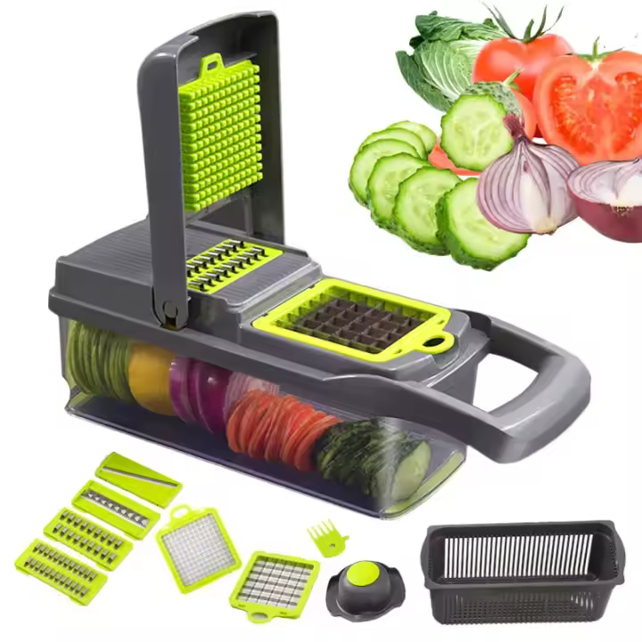 Cortador Multifuncional de Verduras con Cuchilla de Acero Para Batatas Frutas Pulpa de Carne Cortador de Queso Gadgets de Cocina - 1