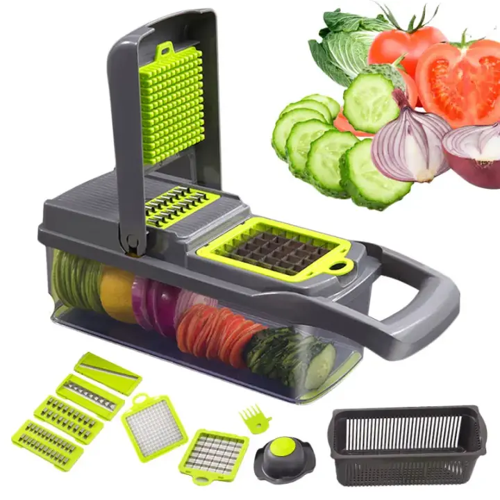 Cortador Multifuncional de Verduras con Cuchilla de Acero Para Batatas Frutas Pulpa de Carne Cortador de Queso Gadgets de Cocina - 1