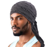 Gorra de Pirata de Algodón Rasgada Larga Gorra Elástica para Hip Hop para Hombres y Mujeres - details 6