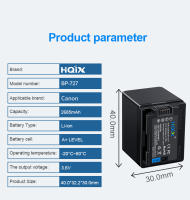 HQIX-cargador de batería para cámara Canon iVIS HF R82 VIXIA HF R30 R32 R300 R600 LEGRIA HF M500 M506 M56 M52 M50, BP-727 - details 4