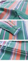 Camisa Oxford manga larga 100% algodón, cuadros, suave, regular, formal, con bolsillos, social, ropa de hombre, S-7XL - details 17