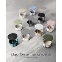 Mesa Lateral Redonda Moderna Espaciosa para Sala de Estar, Dormitorio, Mesita de Noche - details 93