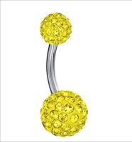 Piercings para el cuerpo, joyería de acero con diamantes de imitación para el ombligo, anillo de barra, Bola de lentejuelas, piercing para el cuerpo, 1 ud., envío directo - details 10
