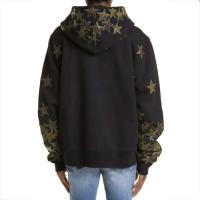 Decheng jersey de algodón con parche de estrella de alta calidad, sudadera con capucha con hombros caídos y peso pesado cosido - details 5