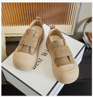 Cuero pan zapatos de las mujeres de la primavera nuevos zapatos retro de velcro de la junta plataforma casual zapatos blancos zapatos versátiles - details 18
