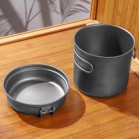 Olla portátil cubierta de titanio puro para acampar al aire libre, villa multifuncional de alta temperatura, olla ultraligera - details 10