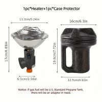 Mountaineer - Calentador portátil de gas para acampar al aire libre, horno, mini gas, calentador de agua solar de butano pequeño - details 2