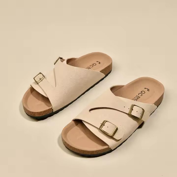 Zapatillas de fondo plano pequeñas y nicho para parejas, para usar en el exterior. Zapatillas antideslizantes informales de talla grande, novedad de verano 2024 - 1