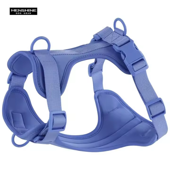 Correa Doble de PVC, commode juego de arnés para Perros transpirable, Collares, arneses y Correas estables para el pecho - 1