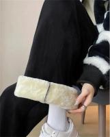 Pantalones de Pierna Ancha de Lana de Cordero Cálido Ropa de Invierno Casual Coreana - details 10
