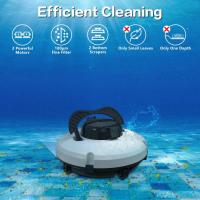 Robot limpiador de piscinas inalámbrico, aspirador automático, cepillos eléctricos para exteriores, recarga de 5200mAh - details 3