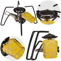 Estufa de araña ajustable portátil de potencia de fuego de acero inoxidable ligera de 2900W, cocina de viaje al aire libre - details 0