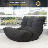 XXL - Sofa Puf Gigante Moderno de Diseño - Modelos de Puffs o Bean Bag Chair Grandes con Relleno Incluido para Adultos o Decoracion Habitacion Juvenil Gris Oscuro - details 5