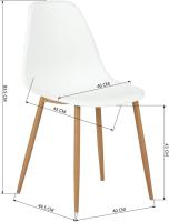 Juego de 4 sillas giratorias de ante para comedor con asiento acolchado, sillas de diseño para salón o cocina, con patas de metal negro, marrón - details 20