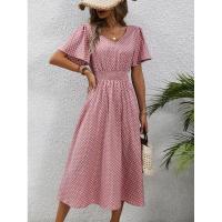 Vestido casual con cuello en V y lunares de Temu, nuevo de 2024 - details 3