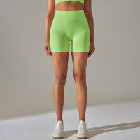Pantalones cortos de yoga para mujer, leggings deportivos de cintura alta para gimnasio, correr, ciclismo, verano - details 22
