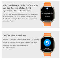 Ultra9 max reloj inteligente con Bluetooth, dispositivo con control del ritmo cardíaco, llamadas, asistente de voz, Modo deportivo, brújula, función NFC, AMOLED - details 19